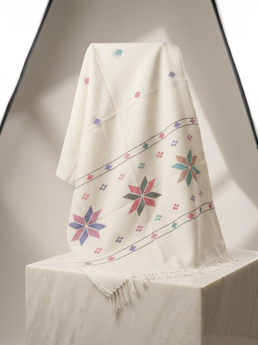 Handmade  Islampuri Swati Khaddi Shawl